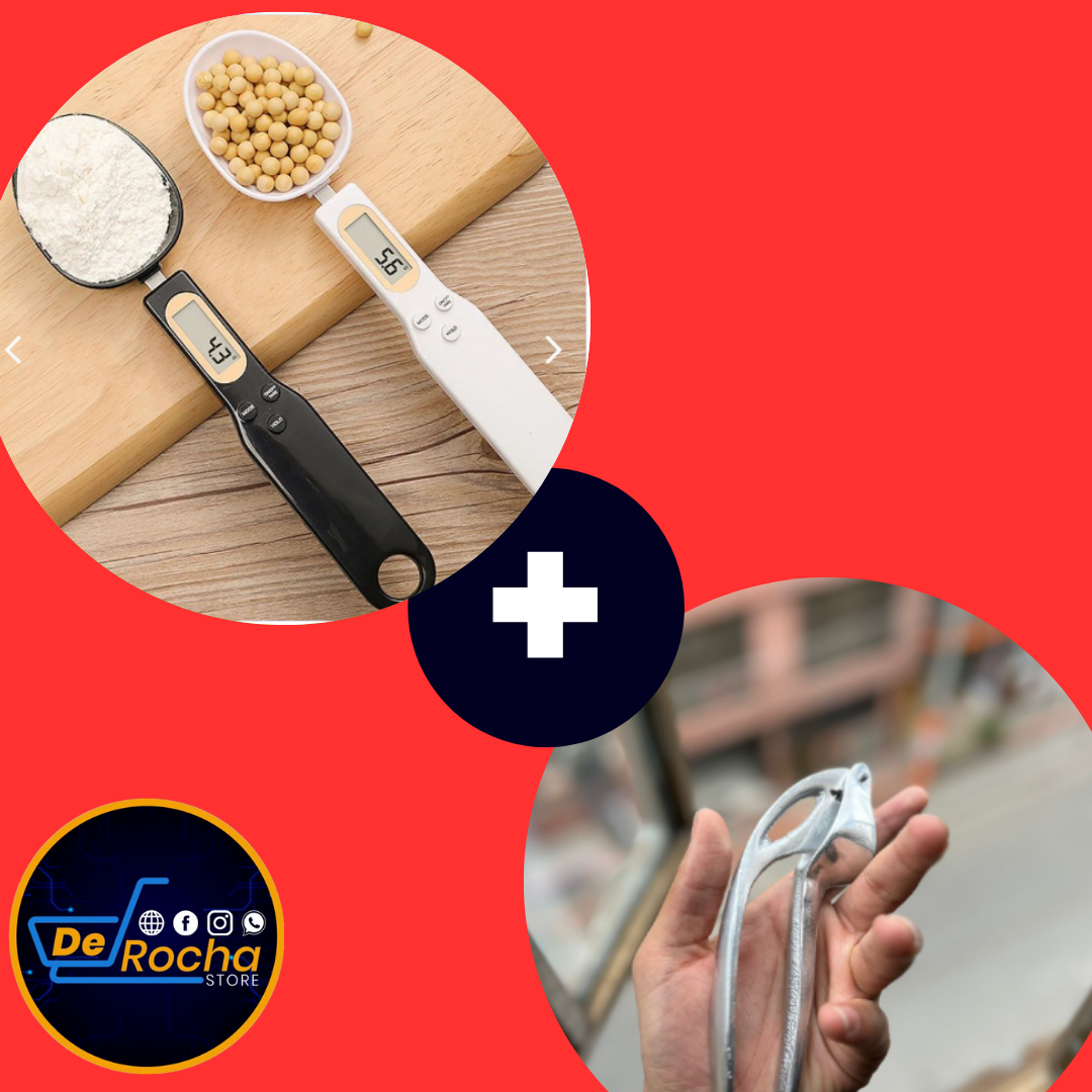 combo cuchara medidora+picador ajo